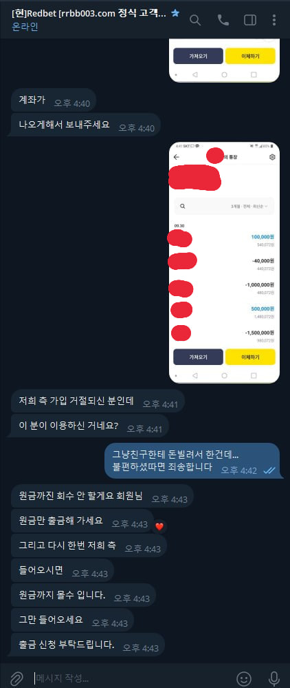각종 메져 커뮤 배너 레드벳 먹튀확정 이미지 3