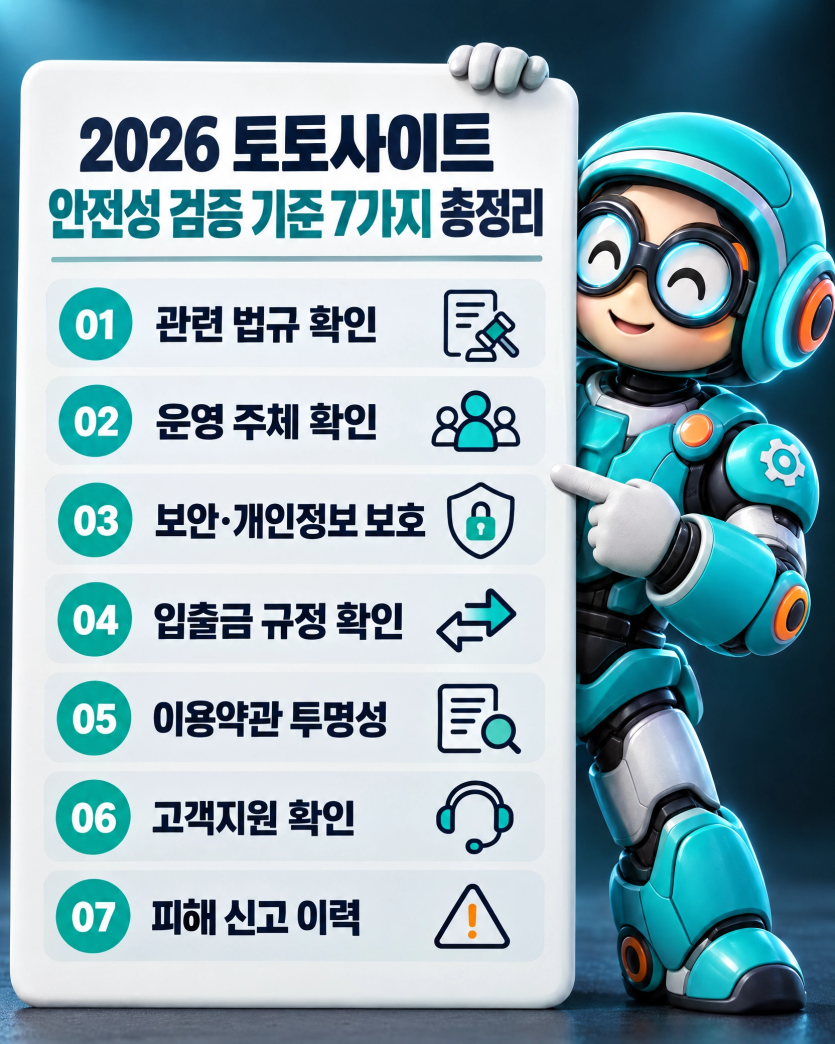 토토사이트 먹튀검증, 무엇을 확인해야 할까? 2026 실전 검증 가이드 이미지